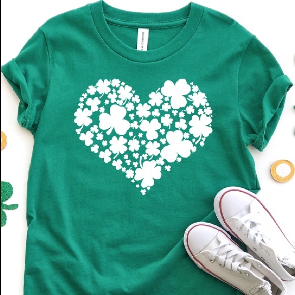 hellopink Tops - Shamrock Heart (Youth) Graphic Tee